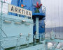Russian Arktika nuclear-powered icebreaker arrives in the port of Murmansk after ice trials in the Arctic Ocean, in Murmansk, Russia. The ice-breaker left St. Petersburg on September 22 and made a 21 day journey of 4,800 nautical miles