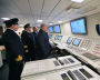 Russian Prime Minister Mikhail Mishustin inspects the Akrtika nuclear icebreaker in the northern city of Murmansk, Russia