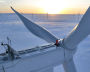 A wind power plant in the Kola District, Murmansk Region