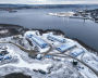 Lavna seaport construction site in the Murmansk Region.
