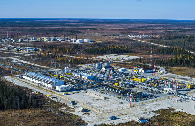 Дожимная компрессорная станция Харампурского месторождении в Ямало-Ненецком автономном округе