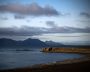 A view shows an island of the Svalbard archipelago, Norway