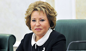Federation Council Speaker Valentina Matviyenko