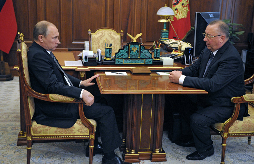 Vladimir Putin meets with Transneft President Nikolai Tokarev
