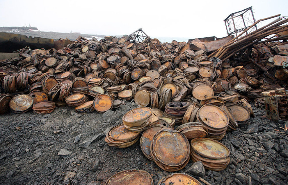 Russian army units collect 2,600 tons of scrap metal in the Arctic