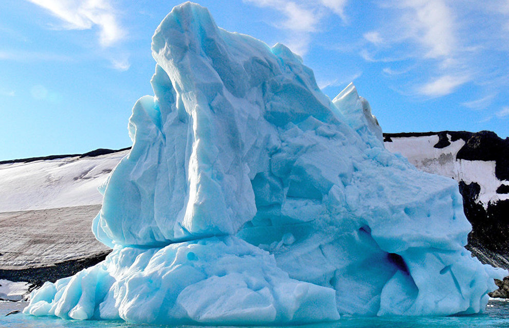 An iceberg near Hooker Island, Franz Josef Land