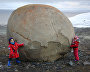 Stone ball on Champ Island, Franz Josef Land