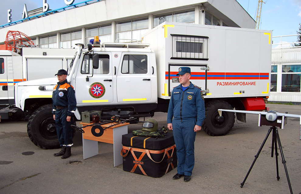 Выставка спасательной техники Арктического комплексного центра МЧС России