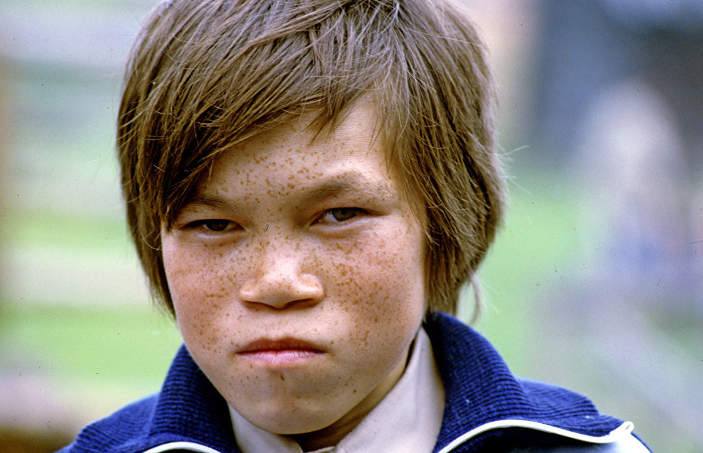 A Mansi boy in the Khanty-Mansi Autonomous Area