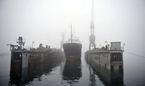 Гидрографическое судно Северного флота «Горизонт» завершило 46-дневную арктическую экспедицию