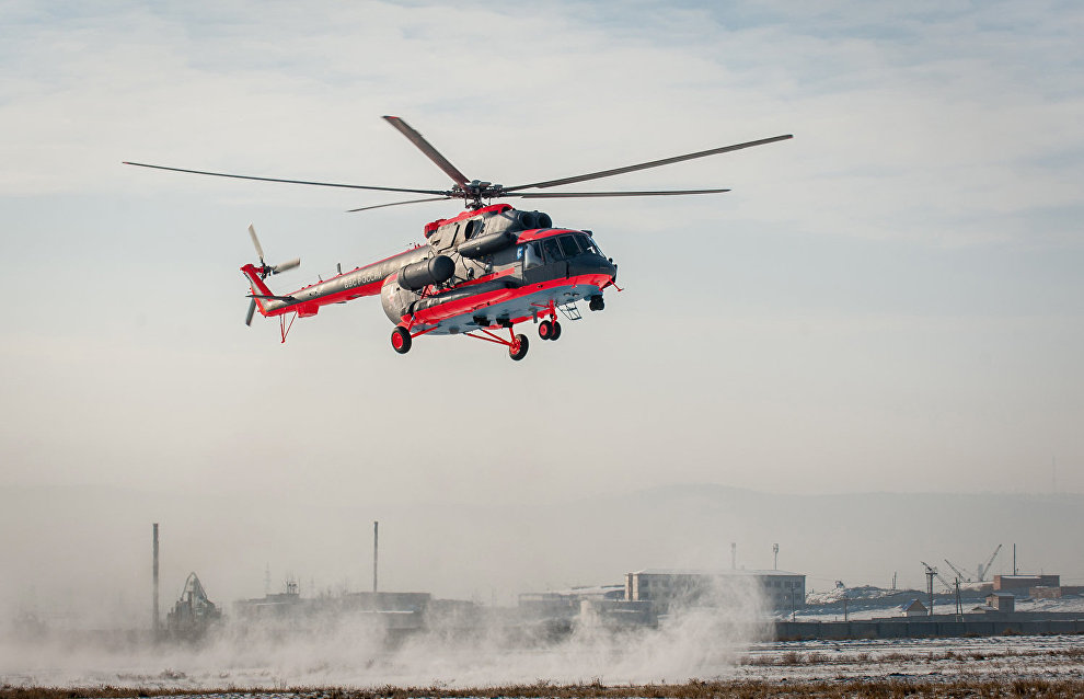 Морская авиация ВМФ России получила первый арктический вертолёт Ми-8АМТШ-ВА
