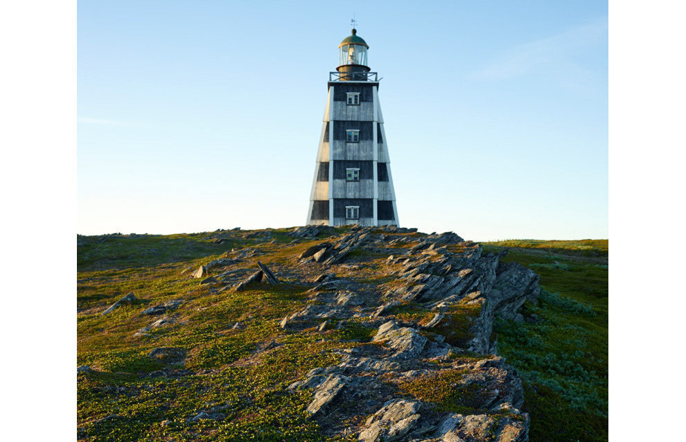 This 26-meter high lighthouse on Cape Kanin Nos is made of larch. 2016