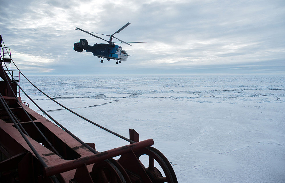 Scientists count Yamal marine mammals from helicopters