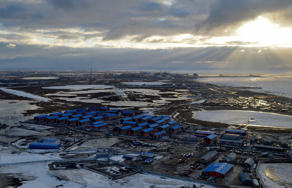Строительство завода «Ямал СПГ» и морского порта «Сабетта»