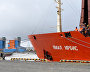 Грузовое судно «Ямал Ирбис» в морском порту «Сабетта»