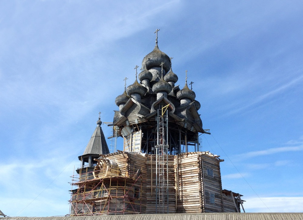Реставрация церкви Преображения Господня Кижского погоста