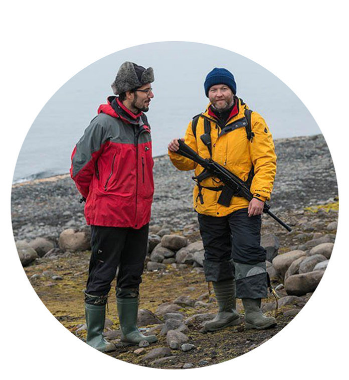 Nikolai Gernet, photographer, an expert with the environmental education department of Russian Arctic National Park on Franz Josef Land