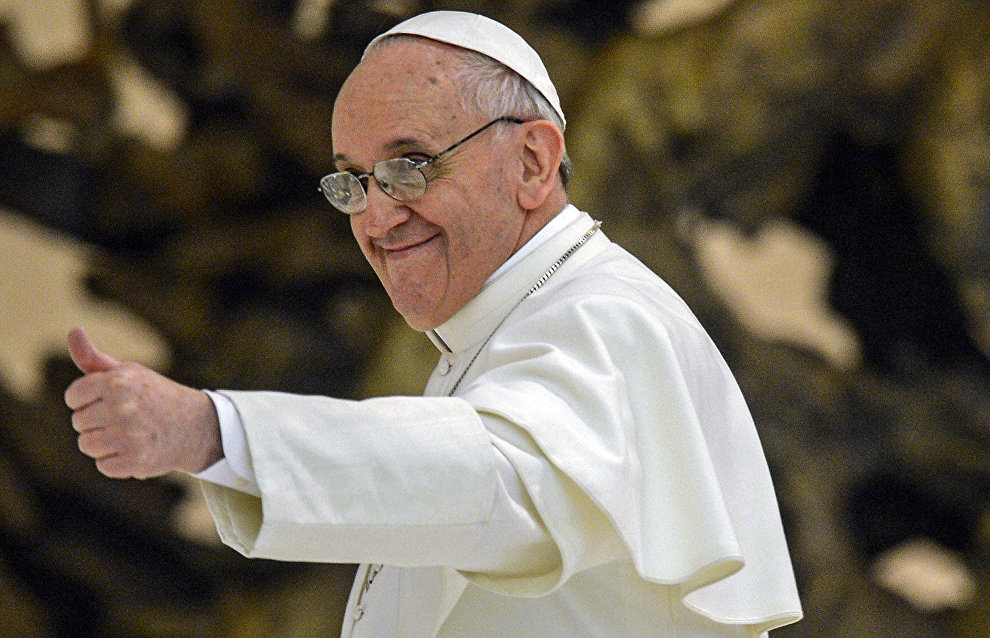Pope Francis becomes honorary captain of The Last Ice Hockey Game on the North Pole