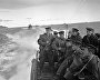 Marines on cutters sailing to the enemy's coast. The Northern Fleet