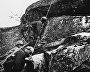 The liberation of Northern Norway. Machine gunners change combat emplacement
