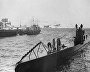 Гвардейская краснознамённая подводная лодка С-56 у причала города Полярного. В период Великой Отечественной войны 1941—1945 годов. В Полярном находилась главная база Северного флота