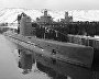 Моряки Северного флота принимают подводную лодку, построенную на средства комсомольцев города Ярославля во время Великой Отечественной войны