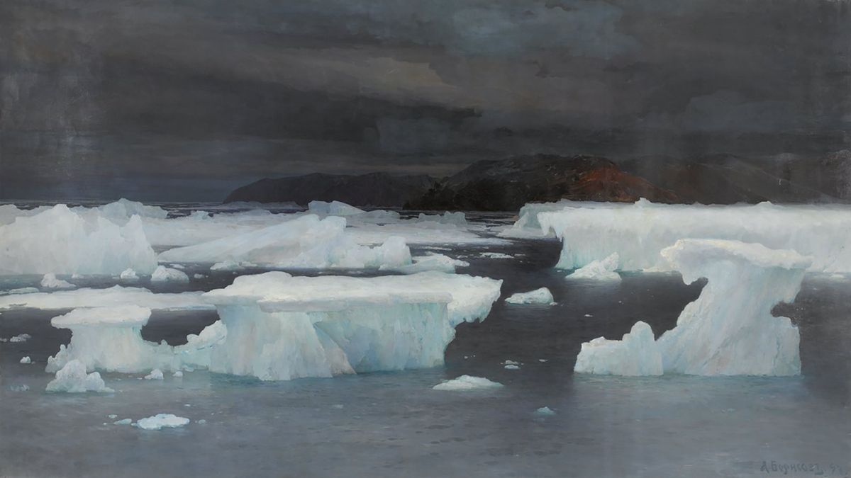 В области вечного льда. Лето. А.А. Борисов, 1897