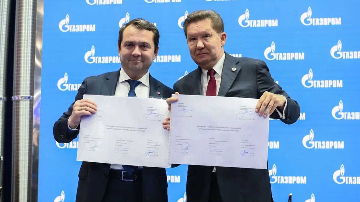 Губернатор Мурманской области Андрей Чибис и Председатель Правления ПАО «Газпром» Алексей Миллер