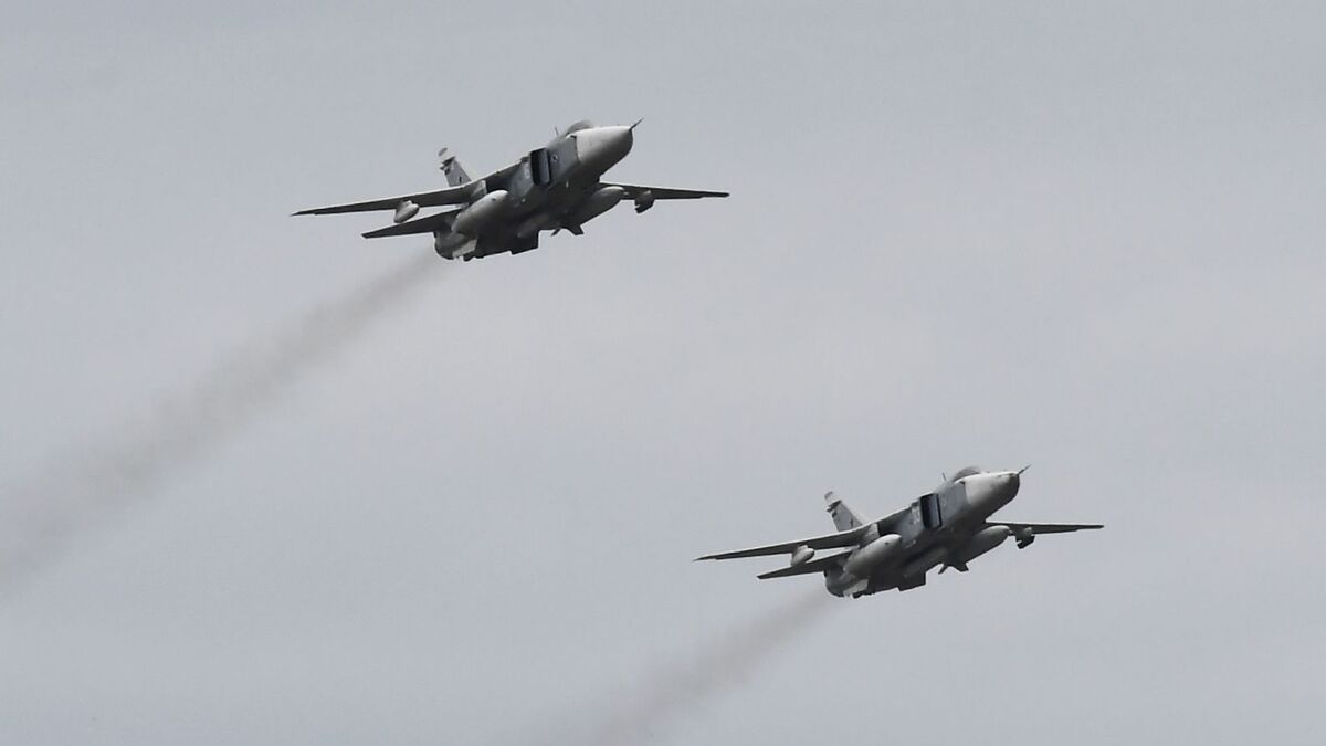 Бомбардировщики Су-24М