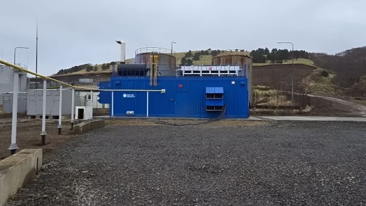 Малокурильская газодизельная электростанция на острове Шикотан