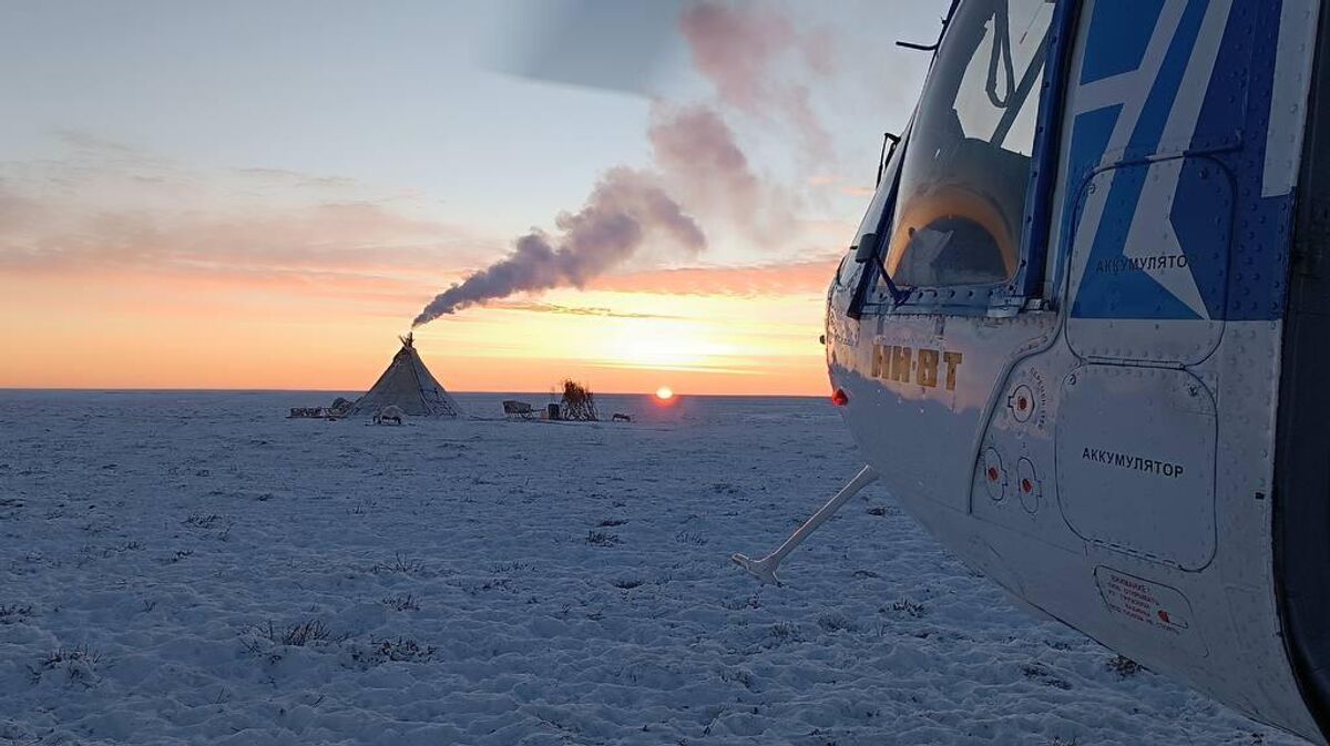 Чум в тундре