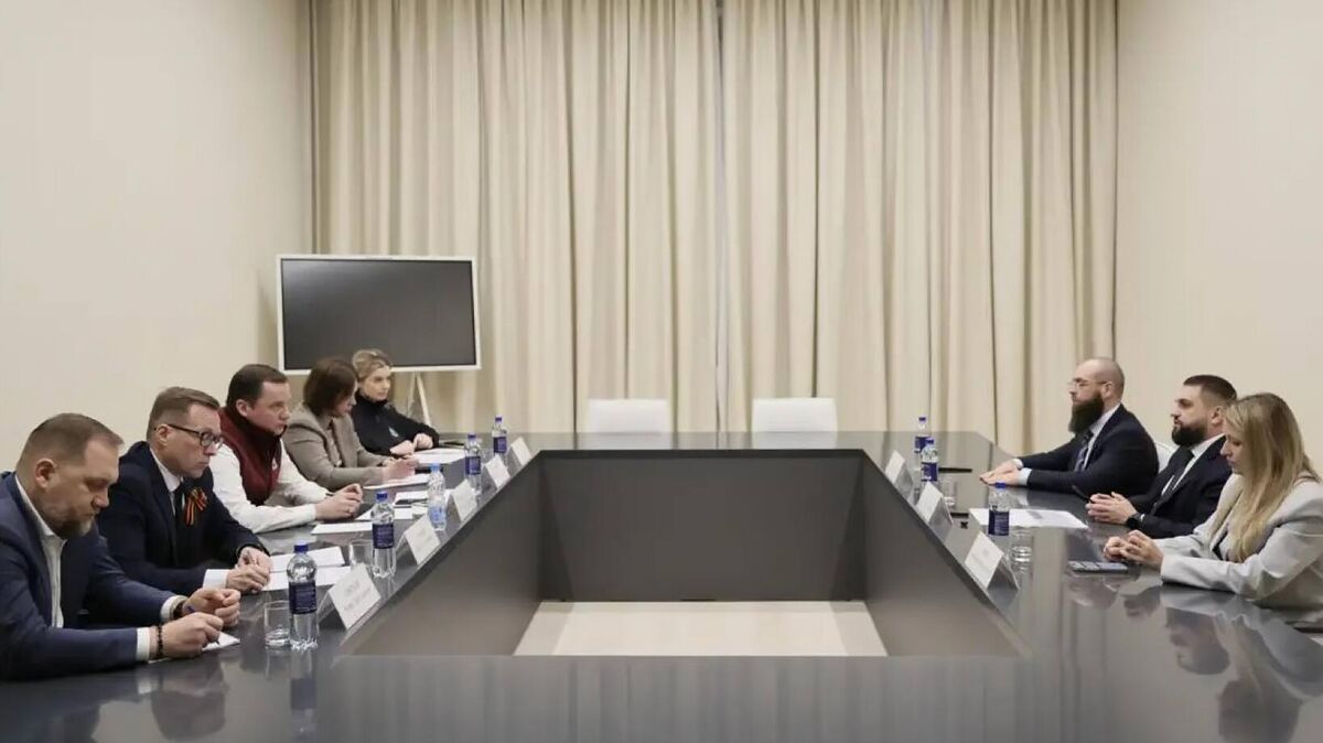 Встреча губернатора Архангельской области Александра Цыбульского с заместителем гендиректора по развитию Арктики КРДВ Ильёй Черновым