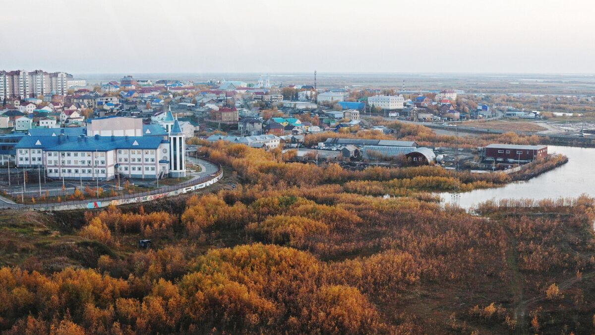 Вид на город Салехард