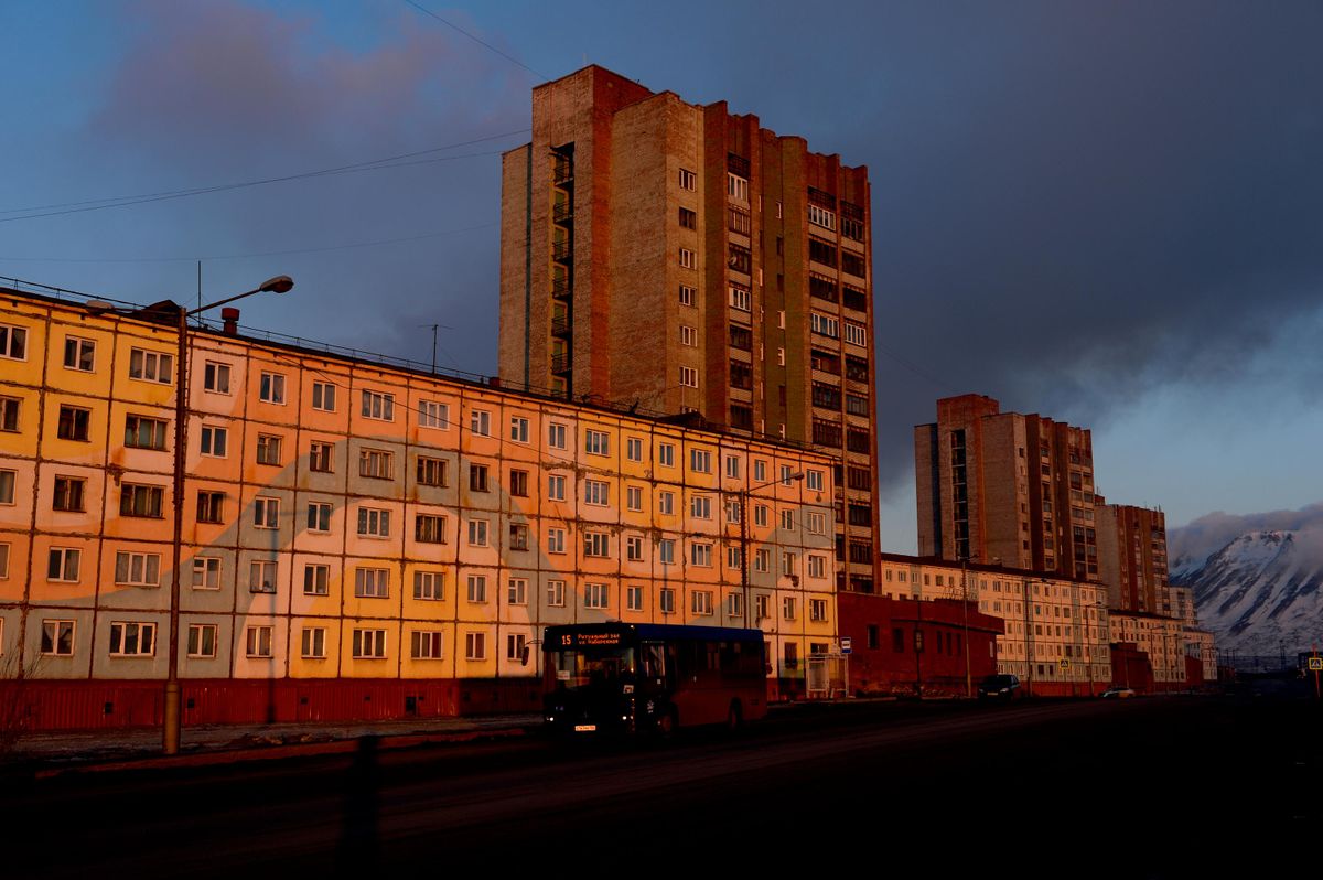 Жилые дома в городе Норильске