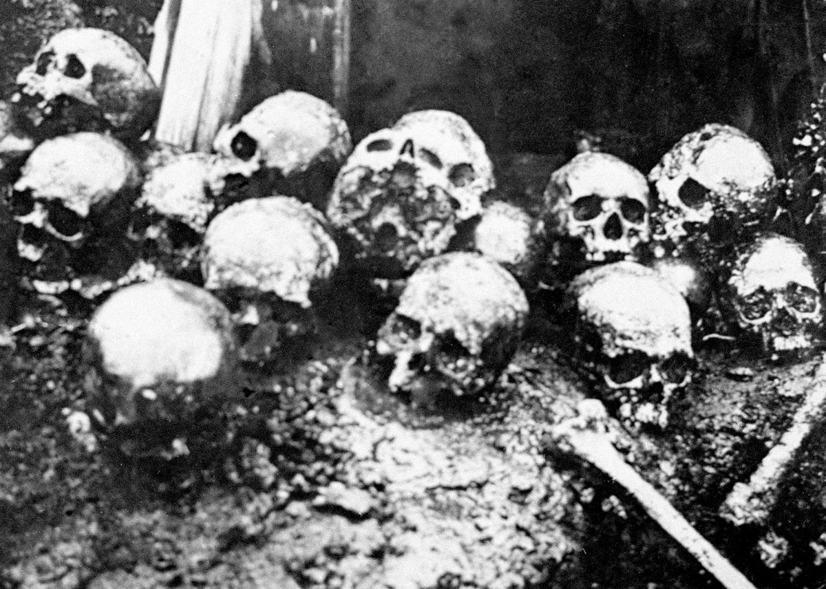 Жертвы концлагеря западных интервентов в России. Останки заключённых Йоканьгской тюрьмы