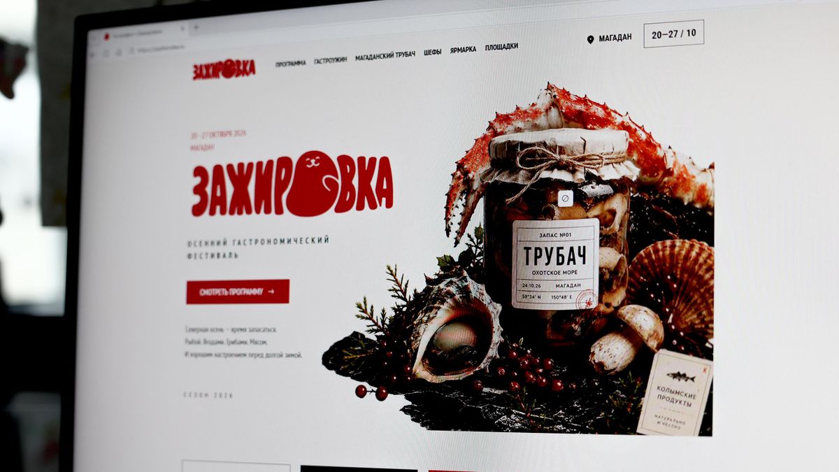 Страница сайта фестиваля Зажировка на экране компьютера