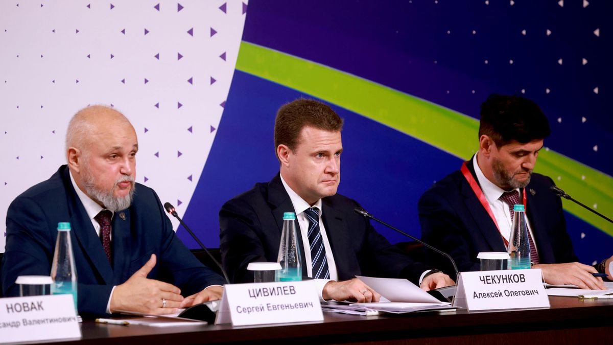 Министр энергетики Сергей Цивилёв и министр по развитию Дальнего Востока и Арктики Алексей Чекунков на заседании комиссии Госсовета по энергетике 